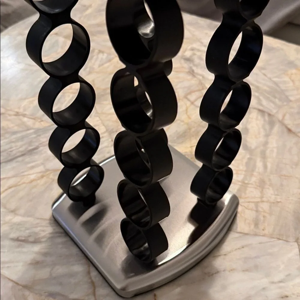 Rotating K Cup Tower 20 Jar Capacity Brushed Stainless‎ Steel Black Swivel